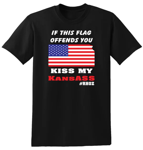 RHOZ Kiss my Kansass Flag