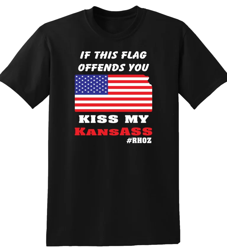 RHOZ Kiss my Kansass Flag